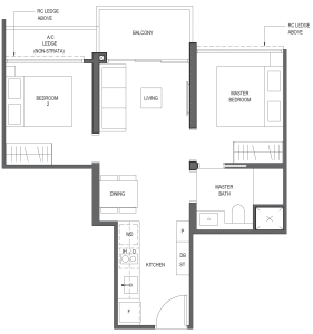 lentor-mansion-floor-plan-2-bedroom-b1-singapore