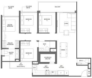 lentor-mansion-floor-plan-4-bedroom-d1-singapore