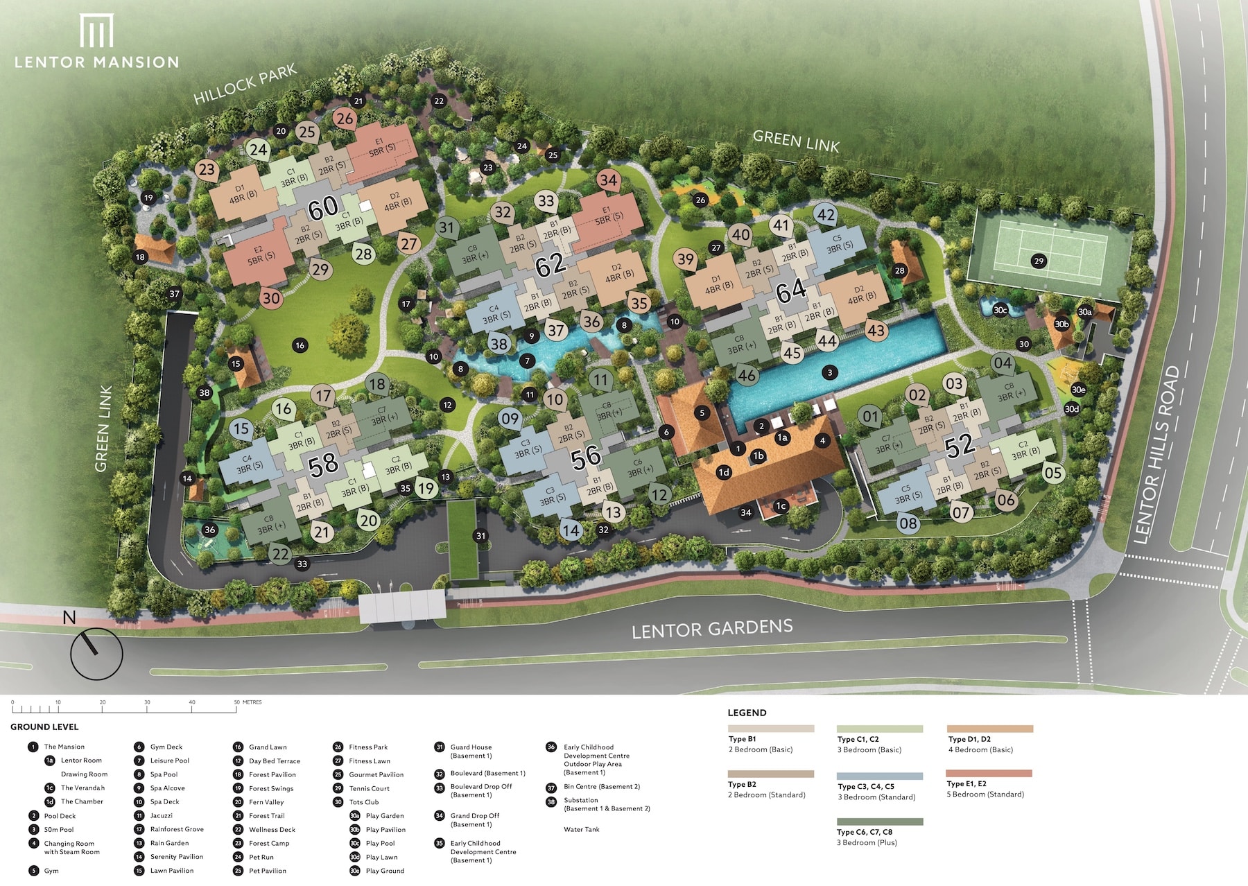 Lentor Mansion site plan